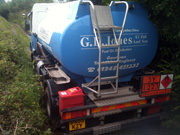 One of our difficult access tankers going down a narrow lane