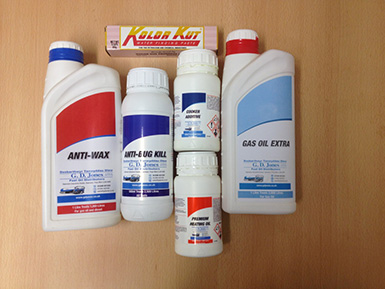 Fuel additives available from G. D. Jones and Son